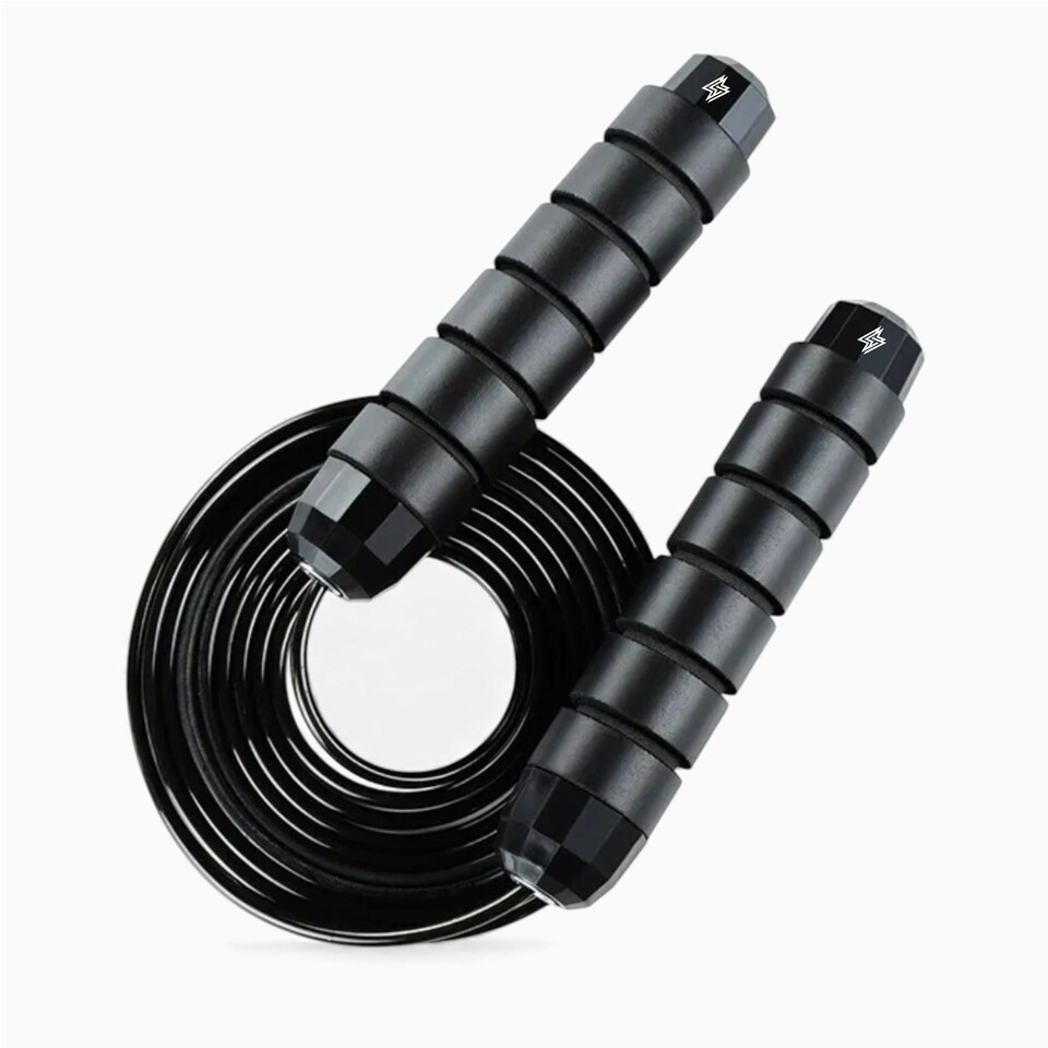 image 1 of GYM SETS Skipping Rope (Grip Pro) | Black