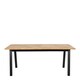 image 2 of Brighton Dining Table in Oak with Herringbone Effect 180x95cm