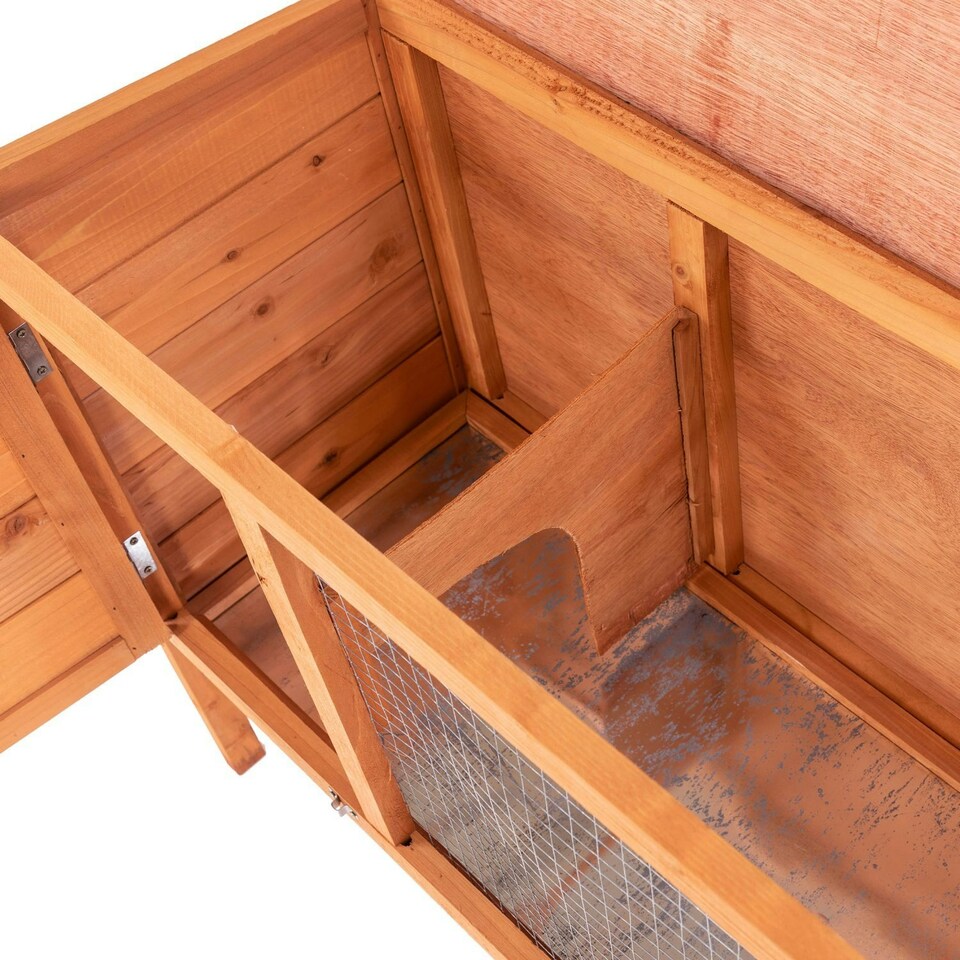 image 1 of Oypla Single Rabbit Hutch 820x390x700mm