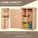 image 3 of Outsunny Garden Shed Outdoor Tool Storage w/ 2 Shelve 75 x 56 x115cm Natural