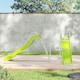 image 3 of AIYAPLAY Freestanding Garden Wavy Slide for Kids with Climbing Ladder, Green