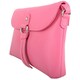 image 3 of Premium Soft Genuine Leather Cross Body Shoulder Bag, Tassel Detail Pink | Rose