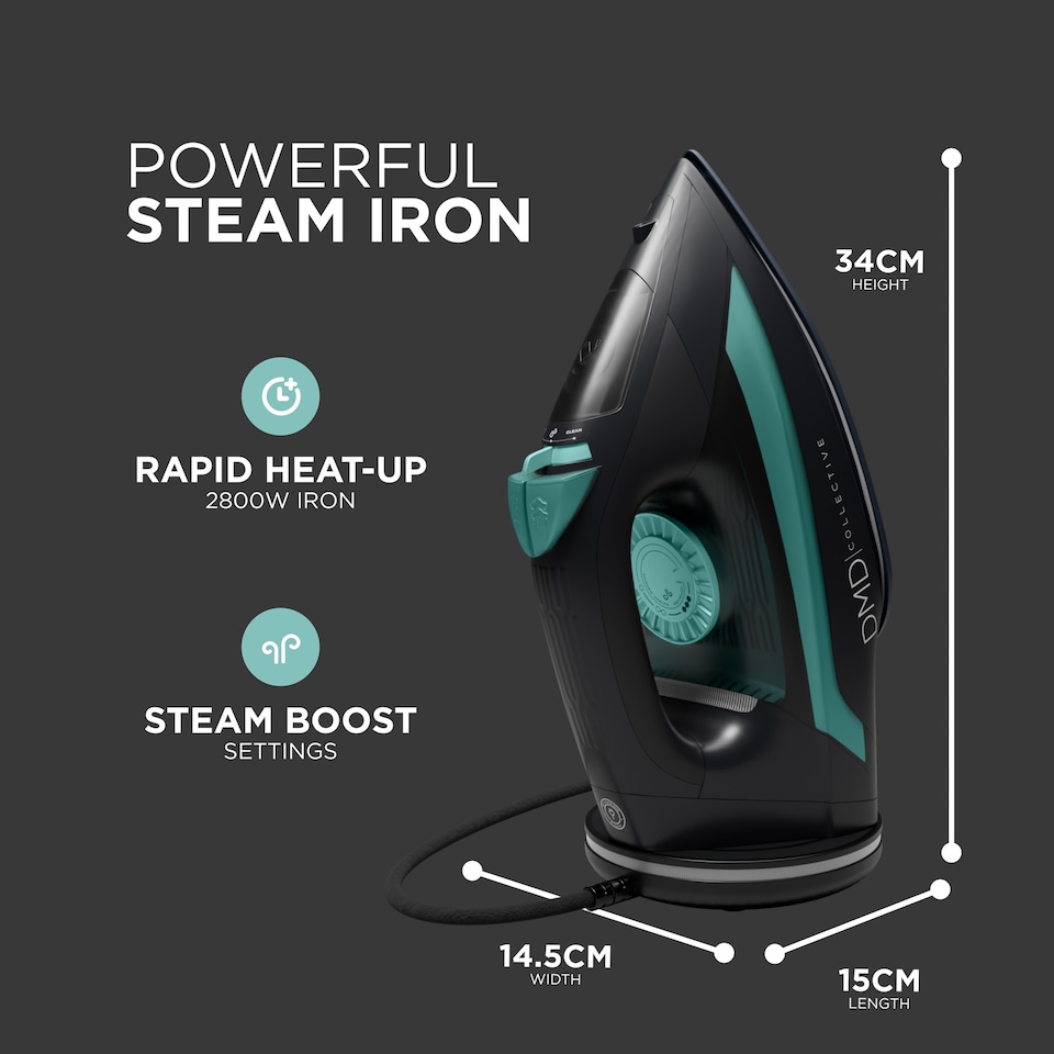 image 1 of DMD Cordless Steam Iron with Ceramic Soleplate 2800W
