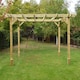 image 2 of Double Premium Pergola - Wood - L360 x W360 x H270 cm - Light Green