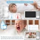 image 4 of HELLOBABY HB6049 4.3 Inch LCD Display Baby Monitor - White