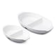 image 1 of Porcelain Divided Dish, Set of 2