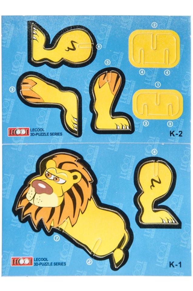 image 1 of Pack of 12 Animal Shape 3D Puzzles