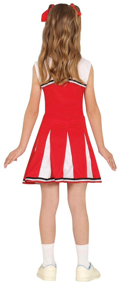 image 1 of Fancy Dress Child Cheerleader Red White - 7-9 Years