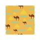 image 1 of Camels & Pyramids Splash Back | White
