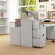 image 6 of HOMCOM 3 Drawer Filing Cabinet Steel File Cabinet for A4 Letter Size Cream