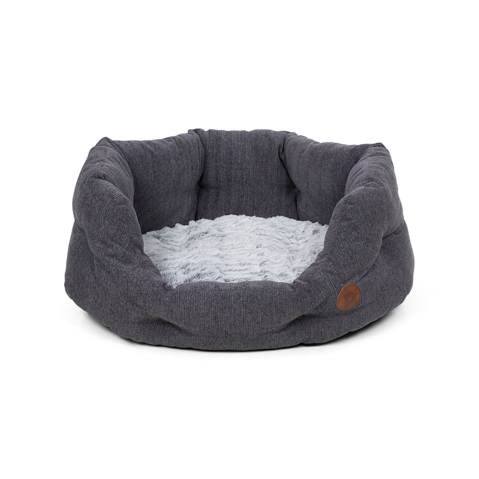 image 1 of PETFACE SLATE GREY HIGH OVAL PET BED - LRG