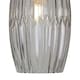 image 5 of Set of 2 Facet - Chrome with Smoke Faceted Glass Pendant Shades Clear | Chrome