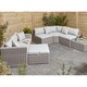 image 5 of 8 Seater Multifunction Flat Wicker Weave Garden Sofa Set
