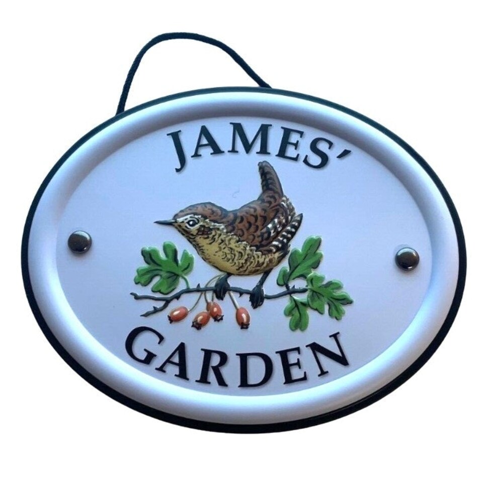 Decorative Bird Garden Sign - James