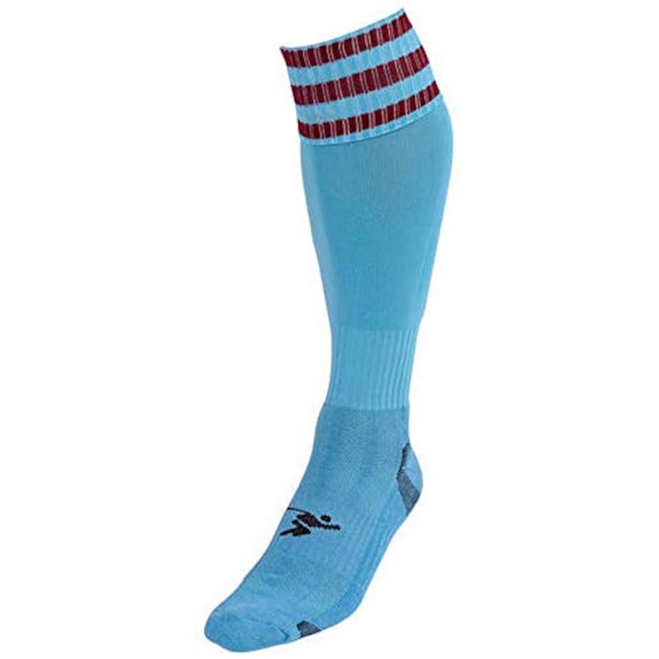 image 1 of Pt 3 Stripe Pro Football Socks Mens Maroon/Sky