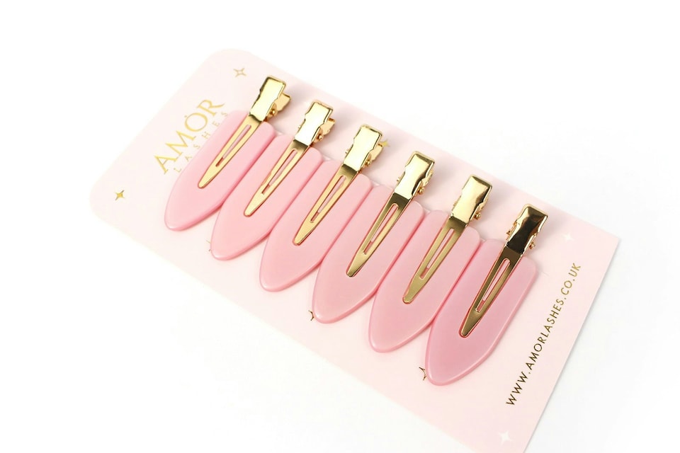 image 1 of QuickLash Hair Clips (6pcs) | Pink | 6