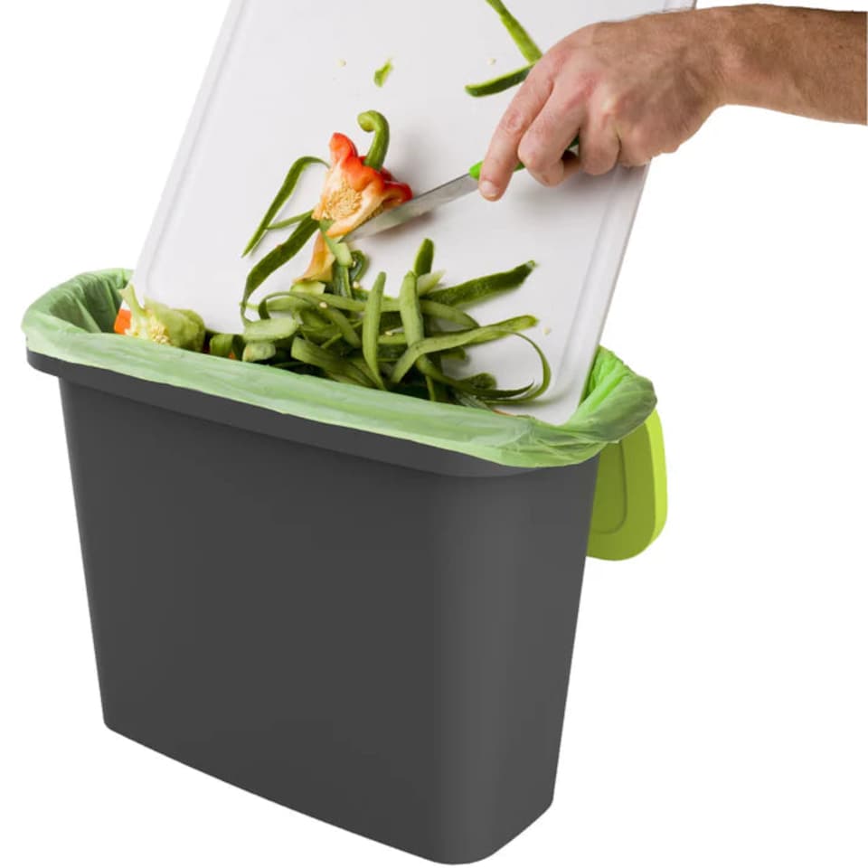 image 1 of Maze 9 Litre Slim Kitchen Caddy | Black | Green | 9 Litre