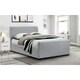 image 1 of Light Grey Fabric Bed Frame - Double 4'6" (135cm)
