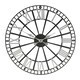 image 1 of Hometime Retro Metal Skeleton Wall Clock 49cm