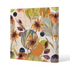 Autumn Flowers (Canvas Print) 127 x 127 x 4cm