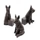 image 1 of Pig Plant Pot Feet - Set of 3 - L8 x W6 x H9 cm Grey
