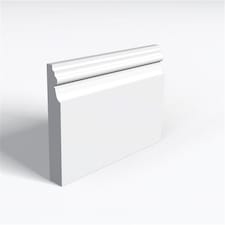 Pack of 15 (Total 15 Units) - Moisture Resistant MDF Primed Royal B Skirting Board - 25mm (T) x 94mm (H) x 4200mm (L)