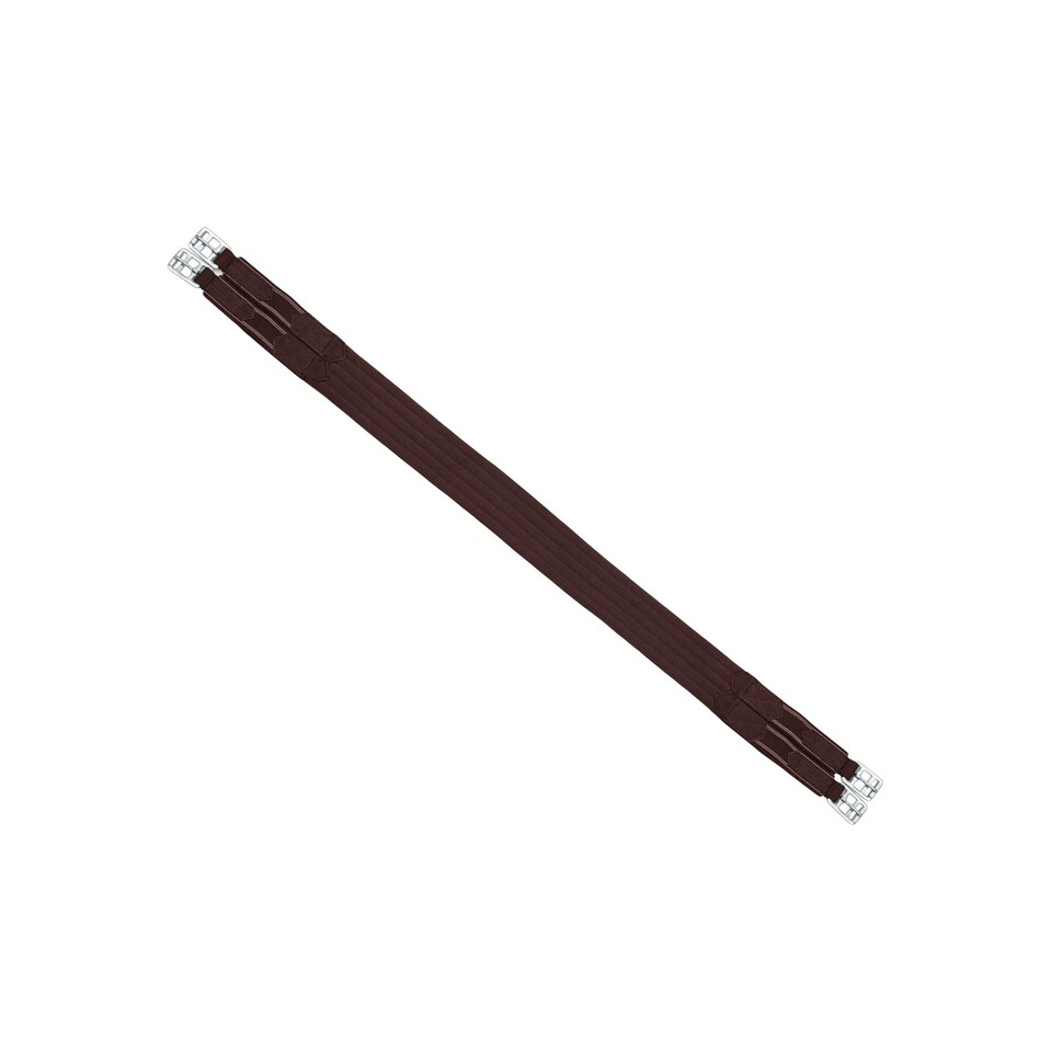 image 1 of Shires Burghley Elastic Horse Girth - Brown - 58in