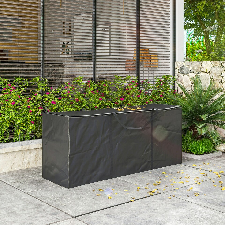 image 1 of Outsunny 720 L Garden Furniture Cushion Storage Bag, 600D Oxford Fabric