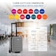 image 3 of Flight Knight Lightweight 2 Wheel ABS Hard Case Suitcases Cabin Carry On Hand Luggage 100+ Airlines Approved - Wizz, Ryanair & easyJet Free Carry On 40x30x20cm | Grey | Charcoal | Cabin Bag