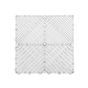 image 1 of Modular Interlocking Ribbed Vented Garage Floor Tiles - White | White | White