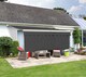 image 1 of 4.0m x 1.0m Awning Dropdown Front Valance Charcoal Sun Shade Accessory 280gsm Fabric