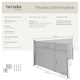 image 6 of Double-sided retractable awning and privacy screen | Grey | grey | 1