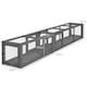 image 7 of PawHut Cat Tunnel, 250cm Extra Long Wooden Cat Play Tunnel with Eight Doors