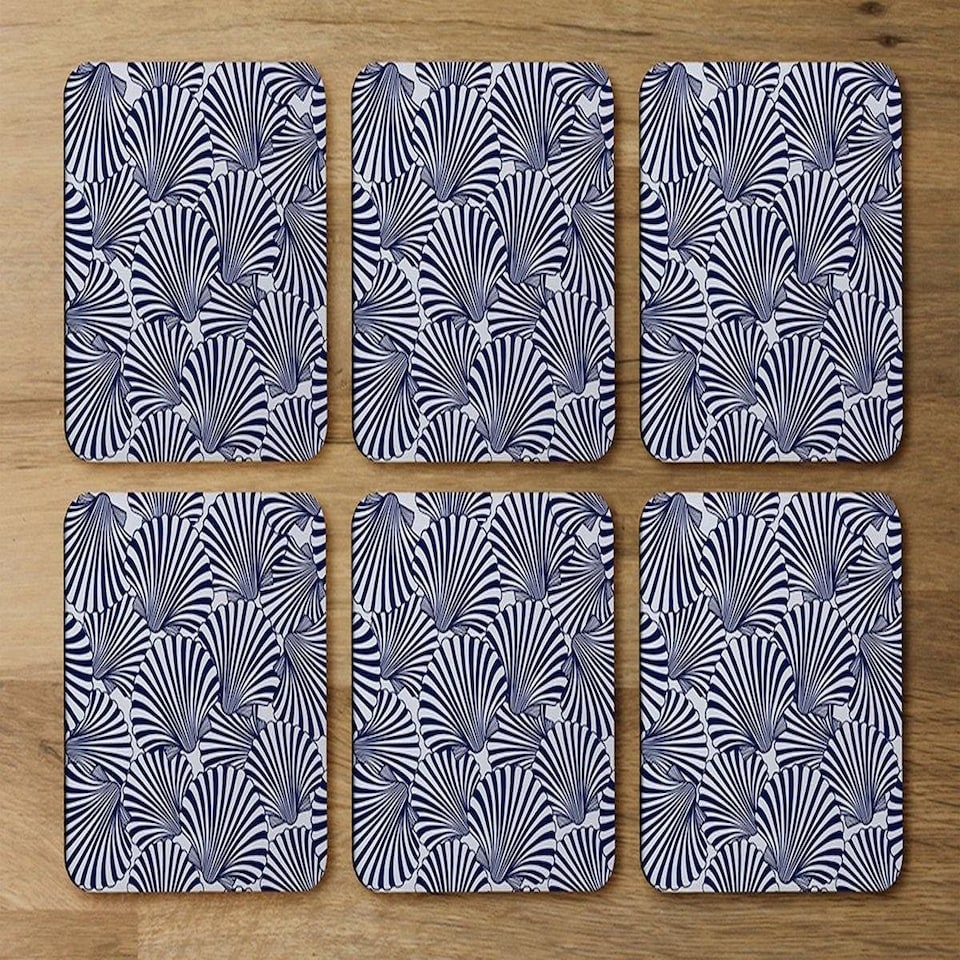 image 1 of Striped Sea Shells (Coaster)