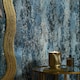 image 1 of Nova Metallic Wallpaper in Blue and Silver Multi