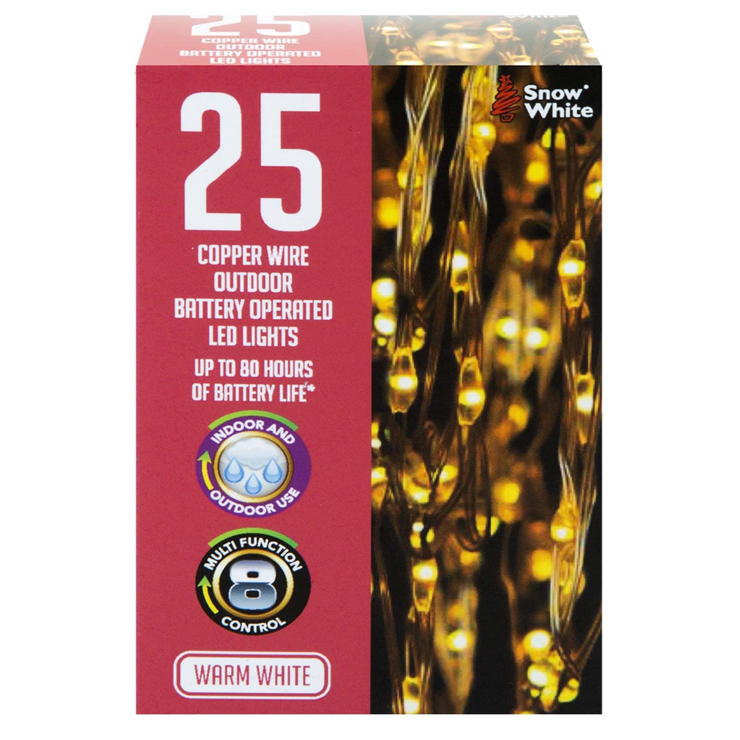 VFM e-Store Outdoor Copper Wire Lights(25) in White