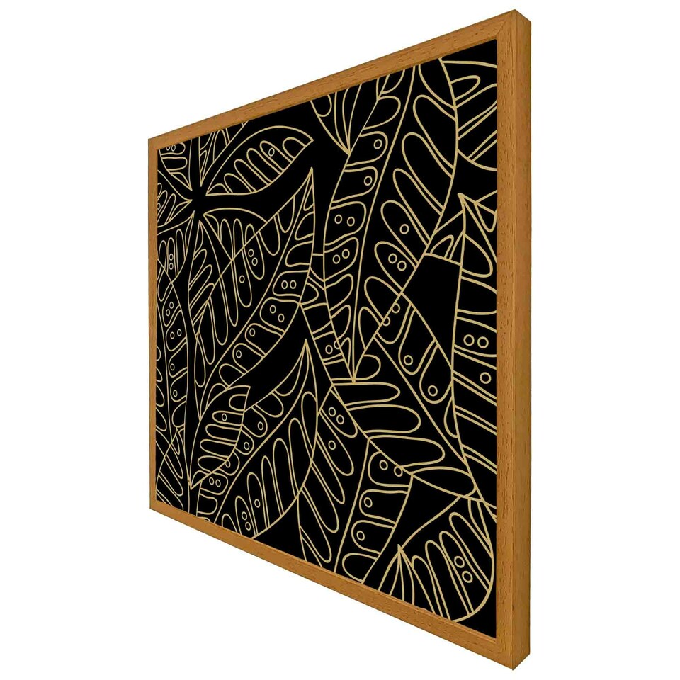 image 1 of Lined flower print (Picutre Frame) White | M