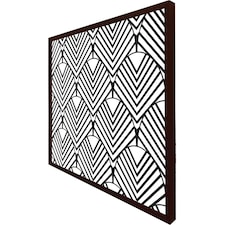 Black geometric decoration (Picture Frame) Brown | XS