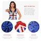 image 3 of Ladies Sequin Union Jack Dress – British Flag Fancy Dress Outfit Blue | XL