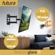 image 4 of Futura Heavy-Duty Universal TV Wall Mount Bracket for 26-60 Inch TVs, Tilt & Swivel Motion