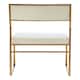 image 5 of Interiors by Premier White Velvet Dining Chair, Space-Saving Dining Chair, Indoor Dining Accent Chair for Living Room