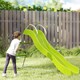 image 2 of AIYAPLAY Freestanding Garden Wavy Slide for Kids with Climbing Ladder, Green