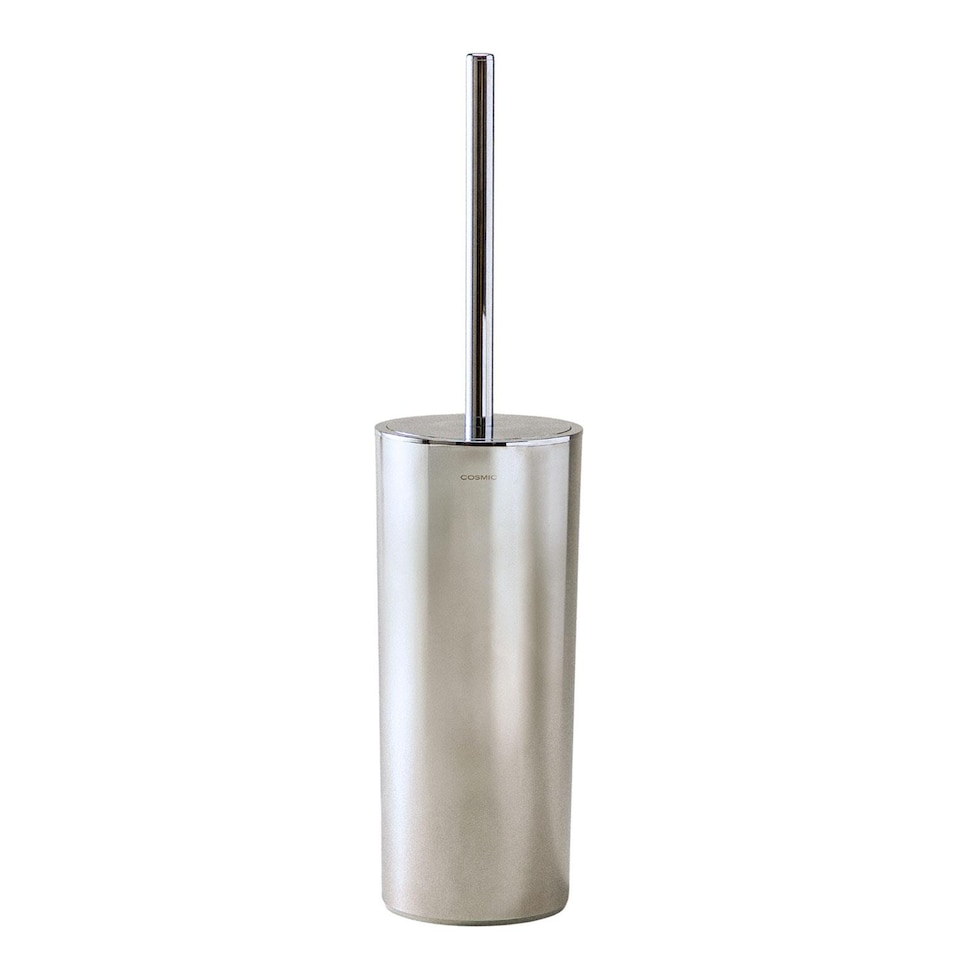 image 1 of COSMIC Toilet Brush with Holder Gloss Chrome Free standing Essentials Collection