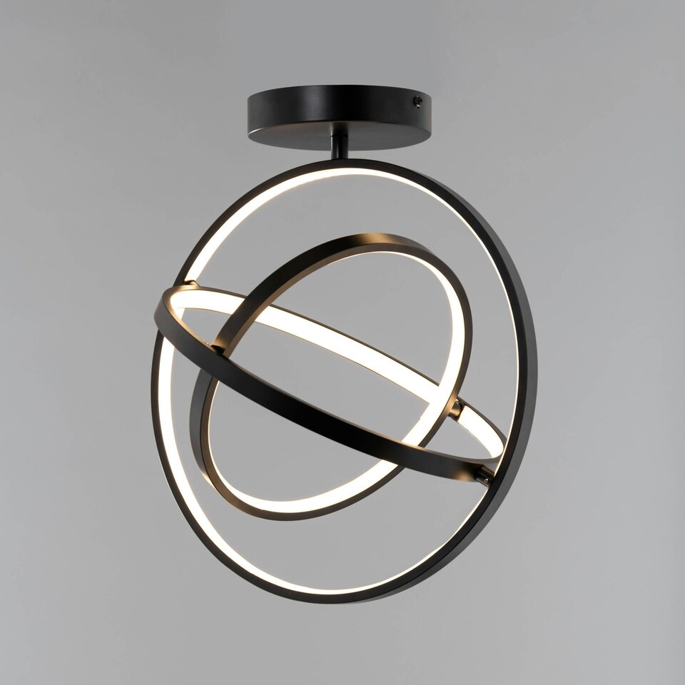 image 1 of BHS Ingel LED Ceiling Light | Black | Satin Black | 1