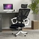 image 2 of Vinsetto Mesh Office Chair for Home with Lumbar Support, Arm, Footrest, Headrest
