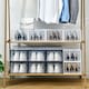 image 5 of Living and Home 12 Pack Plastic Stackable Shoe Storage Boxes