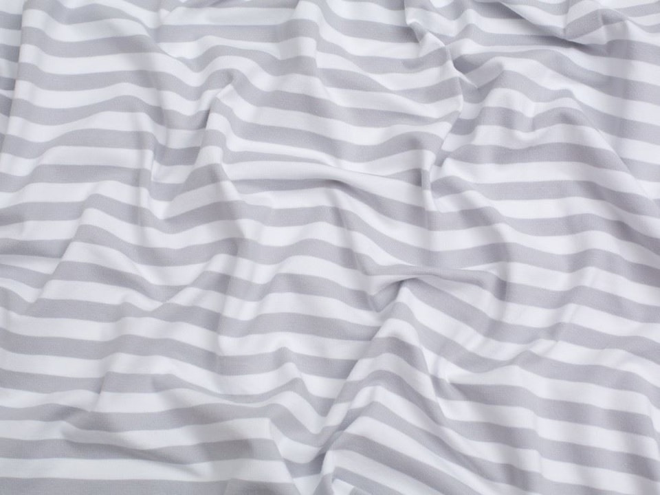 Minerva Core Range Grey Cotton Jersey Stretch Knit Fabric for Dressmaking, 150cm / 59" Wide - per metre
