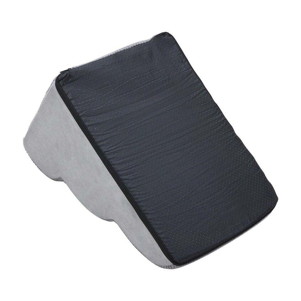 image 1 of Living and Home Non-Slip Pet Steps with Removable Washable Cover for Cats & Dogs | Grey | Grey | 1