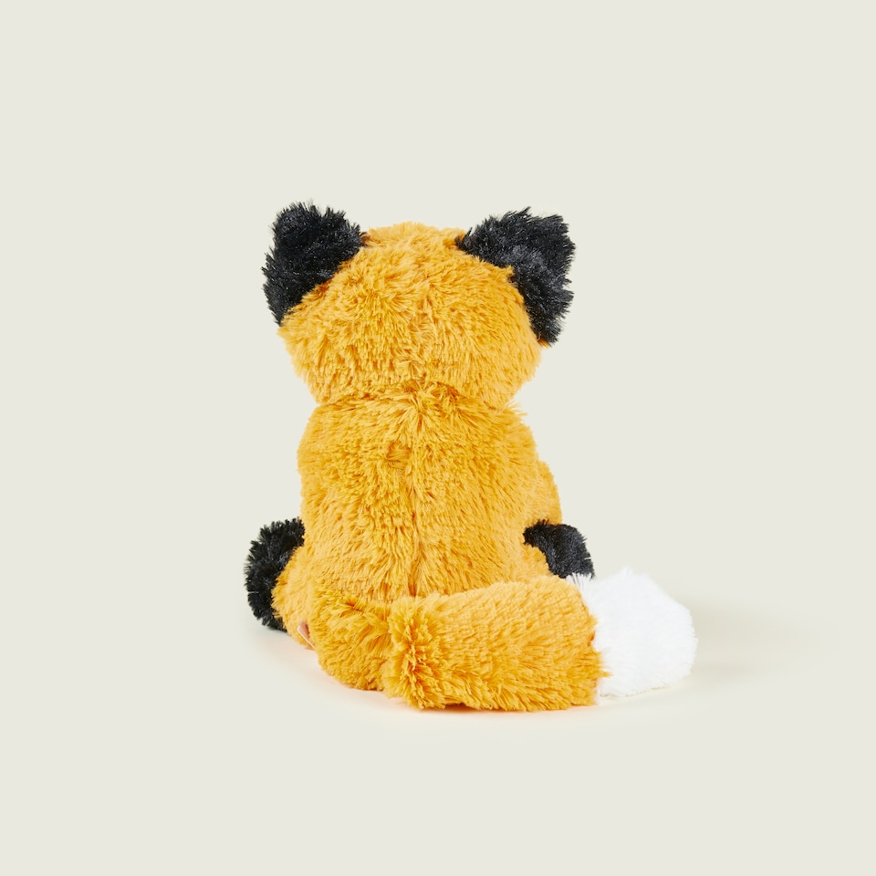 image 1 of Warmies Plush Fox Microwavable Weighted, Cuddly Soft Toy Scented with French Lavender, Weighted Teddy Suitable for Adults and Children
