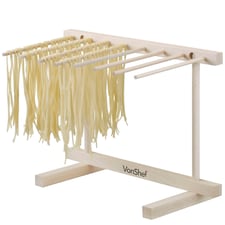 VonShef Pasta Drying Rack, Collapsible Wooden Noodle Stand